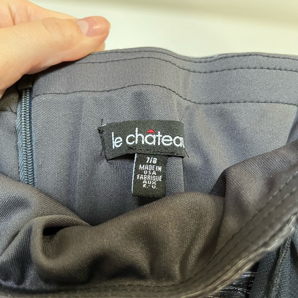 LE CHATEAU STRAPLESS RUFFLE DRESS - Picture 3 of 4